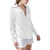 imageLYANER Womens Satin Silky Collar Buttons Down Long Sleeve Work Blouse Shirt TopsWhite
