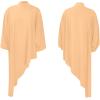 imageLYANER Womens Mock Neck Asymmetrical High Low Balloon Long Sleeve Long Shirt Blouse Tunic TopKhaki