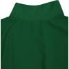 imageLYANER Womens Mock Neck Asymmetrical High Low Balloon Long Sleeve Long Shirt Blouse Tunic TopSolid Green