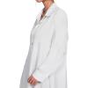 imageLYANER Womens Collar Button Down Flowy High Low Hem Long Sleeve Blouse Shirt TopWhite