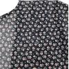 imageLYANER Womens Floral Print V Neck Tie Knot Ruffle Hem Short Sleeve Blouse Peplum TopBlack Floral