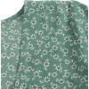 imageLYANER Womens Floral Print V Neck Tie Knot Ruffle Hem Short Sleeve Blouse Peplum TopGreen Floral