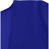 imageLYANER Womens Floral Print V Neck Tie Knot Ruffle Hem Short Sleeve Blouse Peplum TopRoyal Blue