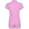 imageLYANER Womens Collar Button Front Short Sleeve One Piece Romper Playsuit BodysuitPink