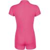 imageLYANER Womens Collar Button Front Short Sleeve One Piece Romper Playsuit BodysuitRose