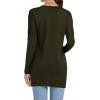 imageLYANER Womens 2024 Crew Neck Long Sleeve TShirts Loose Blouse Casual Tunic Tops for Leggings with PocketAmy Green