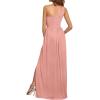 imageLYANER Womens One Shoulder High Split Sleeveless Ruched Sexy Cocktail Maxi Long DressDusty Pink