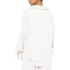 imageLYANER Womens 2 Piece Outfits Button Down Long Sleeve Shirt and Wide Leg Pants SetWhite