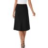 imageLYANER Womens Eleagnt Satin Silky High Waist Hidden Elasticized Waistband Zipper Flared ALine Midi SkirtsBlack