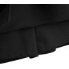 imageLYANER Womens Split Front High Waist Zip Up Skort Mini Bodycon Culottes SkirtBlack