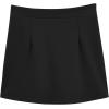 imageLYANER Womens Split Front High Waist Zip Up Skort Mini Bodycon Culottes SkirtBlack