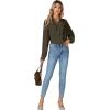 imageLYANER Womens Dressy Ruffle Blouse Long Sleeve Collar Neck Button Down Victorian Shirt TopsAmy Green