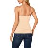 imageLYANER Womens Lace V Neck Camisole Adjustable Strap Cami Sleeveless Tank Undershirt TopBeige
