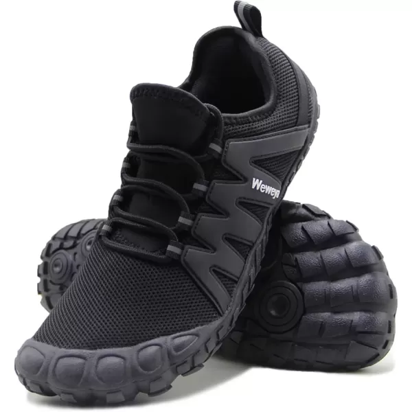 imageWeweya Barefoot Shoes Men Minimalist Running Cross Training ShoeBlack