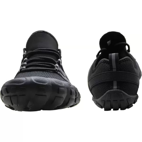 imageWeweya Barefoot Shoes Men Minimalist Running Cross Training ShoeBlack