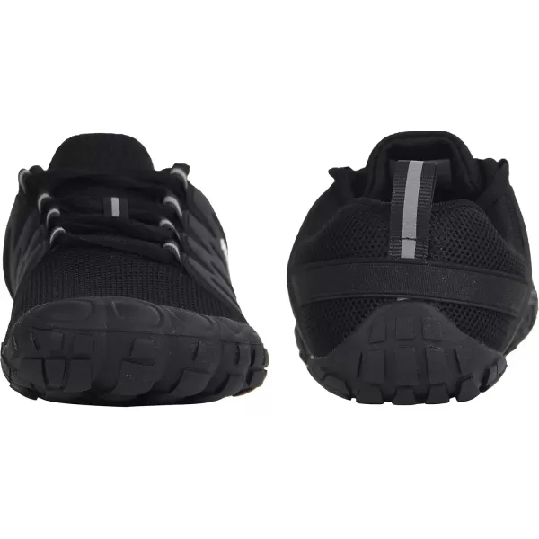 imageWeweya Barefoot Shoes Men Minimalist Running Cross Training ShoeBlack Adjustable Tongue