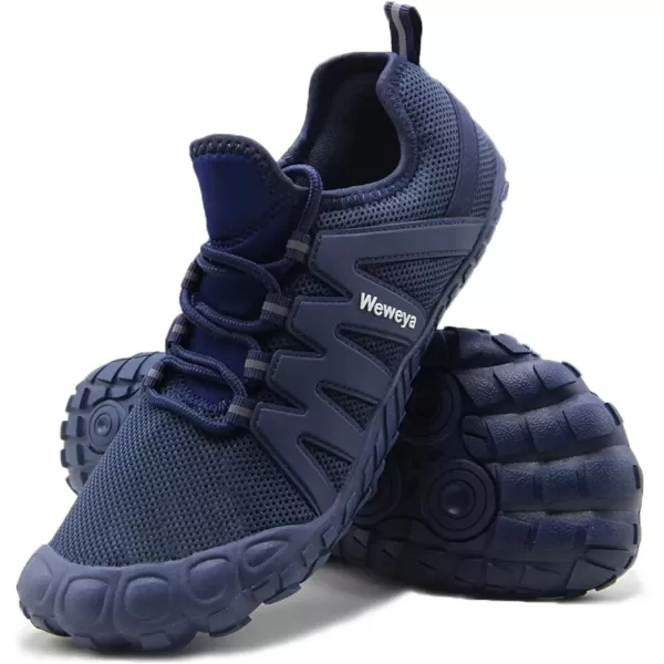 imageWeweya Barefoot Shoes Men Minimalist Running Cross Training ShoeBlue