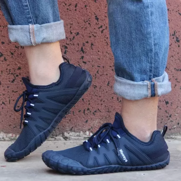 imageWeweya Barefoot Shoes Men Minimalist Running Cross Training ShoeBlue