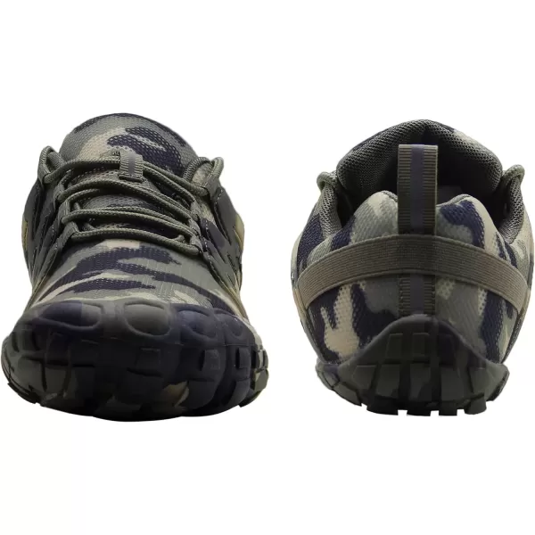 imageWeweya Barefoot Shoes Men Minimalist Running Cross Training ShoeCamo Green