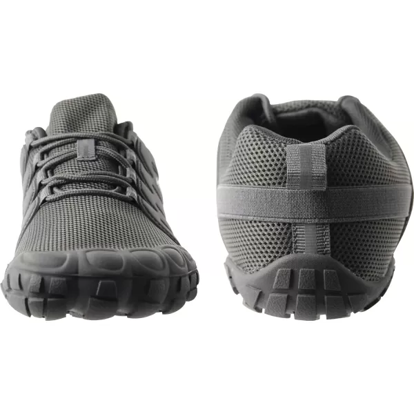 imageWeweya Barefoot Shoes Men Minimalist Running Cross Training ShoeGray Adjustable Tongue