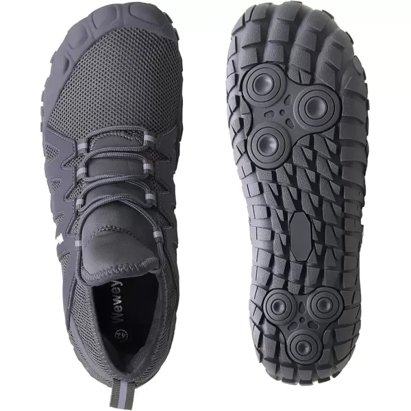 imageWeweya Barefoot Shoes Men Minimalist Running Cross Training ShoeGrey