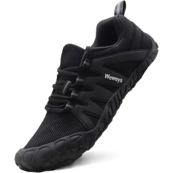 imageWeweya Barefoot Shoes for Women Minimalist Running Cross Training ShoeBlack