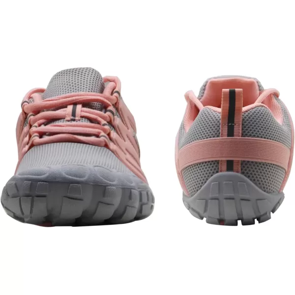 imageWeweya Barefoot Shoes for Women Minimalist Running Cross Training ShoeGray Pink