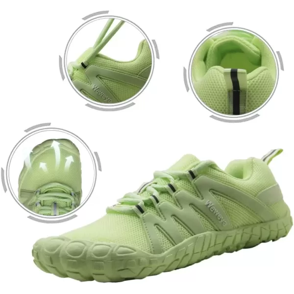imageWeweya Barefoot Shoes for Women Minimalist Running Cross Training ShoeGreen