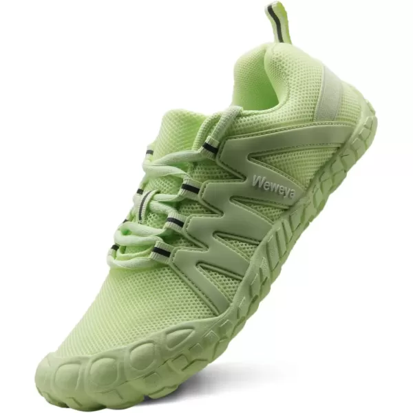 imageWeweya Barefoot Shoes for Women Minimalist Running Cross Training ShoeGreen
