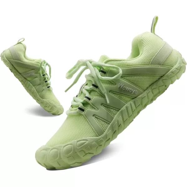 imageWeweya Barefoot Shoes for Women Minimalist Running Cross Training ShoeGreen