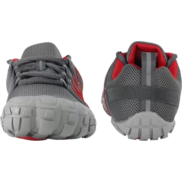 imageWeweya Barefoot Shoes for Women Minimalist Running Cross Training ShoeGrey Red