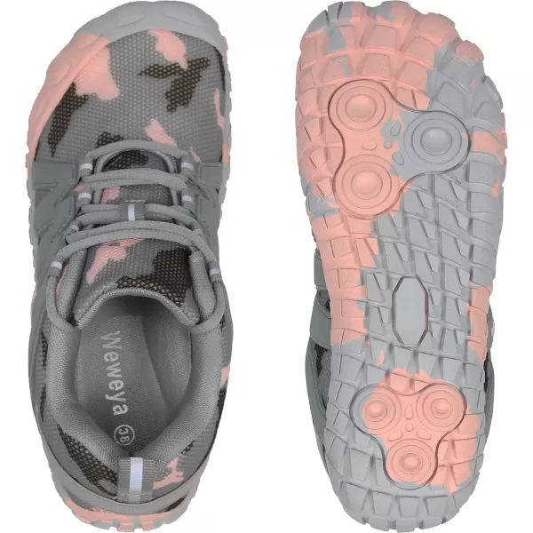 imageWeweya Barefoot Shoes for Women Minimalist Running Cross Training ShoePink Camo