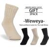 imageWeweya Boot Socks for Women  Thick Winter Socks  Knit Warm Socks  Gifts for WomenBlack  Black  Cream  Cream  Grey