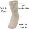 imageWeweya Boot Socks for Women  Thick Winter Socks  Knit Warm Socks  Gifts for WomenDark Brown  Light Brown  Light Cream