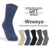 imageWeweya Boot Socks for Women  Thick Winter Socks  Knit Warm Socks  Gifts for WomenGray  Beige  Blue  Green  Black