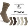imageWeweya Boot Socks for Women  Thick Winter Socks  Knit Warm Socks  Gifts for WomenMilk Tea  5 Pairs