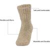 imageWeweya Boot Socks for Women  Thick Winter Socks  Knit Warm Socks  Gifts for WomenRed  Beige  Pink