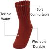 imageWeweya Boot Socks for Women  Thick Winter Socks  Knit Warm Socks  Gifts for WomenRed  Dark Brown  Light Brown  Dark Yellow  White