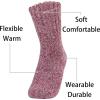 imageWeweya Boot Socks for Women  Thick Winter Socks  Knit Warm Socks  Gifts for WomenRed  Pink  Purple