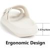 imageWeweya Sandals for Women and Men  Pillow Slippers  Double Buckle Adjustable Slides  EVA Flat SandalsBeige