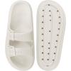 imageWeweya Sandals for Women and Men  Pillow Slippers  Double Buckle Adjustable Slides  EVA Flat SandalsBeige