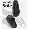 imageWeweya Sandals for Women and Men  Pillow Slippers  Double Buckle Adjustable Slides  EVA Flat SandalsBlack