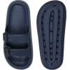 imageWeweya Sandals for Women and Men  Pillow Slippers  Double Buckle Adjustable Slides  EVA Flat SandalsBlue
