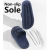 imageWeweya Sandals for Women and Men  Pillow Slippers  Double Buckle Adjustable Slides  EVA Flat SandalsBlue