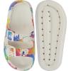 imageWeweya Sandals for Women and Men  Pillow Slippers  Double Buckle Adjustable Slides  EVA Flat SandalsColorful Beige