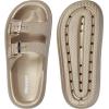 imageWeweya Sandals for Women and Men  Pillow Slippers  Double Buckle Adjustable Slides  EVA Flat SandalsGold