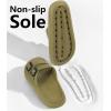 imageWeweya Sandals for Women and Men  Pillow Slippers  Double Buckle Adjustable Slides  EVA Flat SandalsGreen