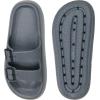 imageWeweya Sandals for Women and Men  Pillow Slippers  Double Buckle Adjustable Slides  EVA Flat SandalsGrey