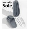 imageWeweya Sandals for Women and Men  Pillow Slippers  Double Buckle Adjustable Slides  EVA Flat SandalsGrey
