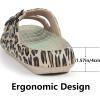 imageWeweya Sandals for Women and Men  Pillow Slippers  Double Buckle Adjustable Slides  EVA Flat SandalsLeopard